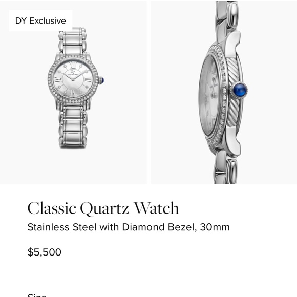 30 mm NEW Womans/Unisex David Yurman watch - Picture 1 of 3